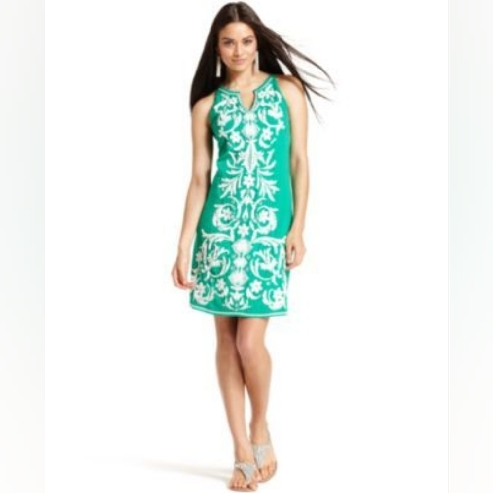 Green‎ Cotton Dress